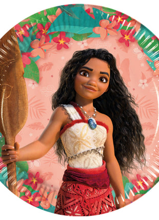 Disney Vaiana Sailing Spirit papírtányér 8 db-os 23 cm FSC
