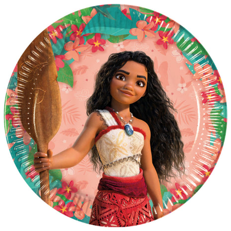 Disney Vaiana Sailing Spirit papírtányér 8 db-os 23 cm FSC