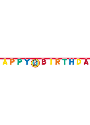 Disney Mickey Jump Into Fun Happy Birthday felirat FSC 2 m