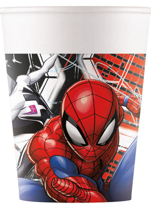 Pókember World of Webs papír pohár 8 db-os 200 ml FSC