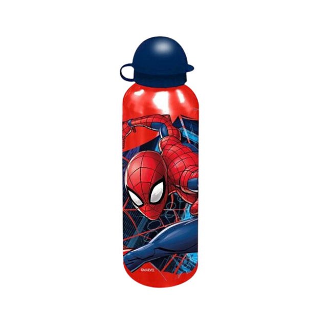 Pókember Crimson mintás alumínium kulacs ivókupakkal, 500 ml űrtartalommal.