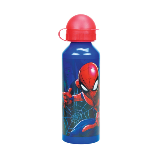 Pókember Dangled mintás alumínium kulacs ivókupakkal, 520 ml űrtartalommal.