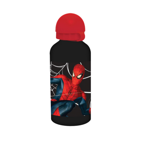 Pókember Dark mintás alumínium kulacs ivókupakkal, 500 ml űrtartalommal.