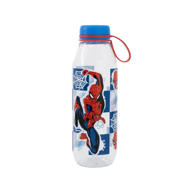 Pókember Grid Ecozen mintás műanyag kulacs csavaros kupakkal, 650 ml űrtartalommal.