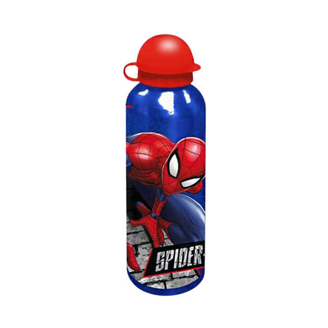 Pókember Royal Blue mintás alumínium kulacs ivókupakkal, 500 ml űrtartalommal.