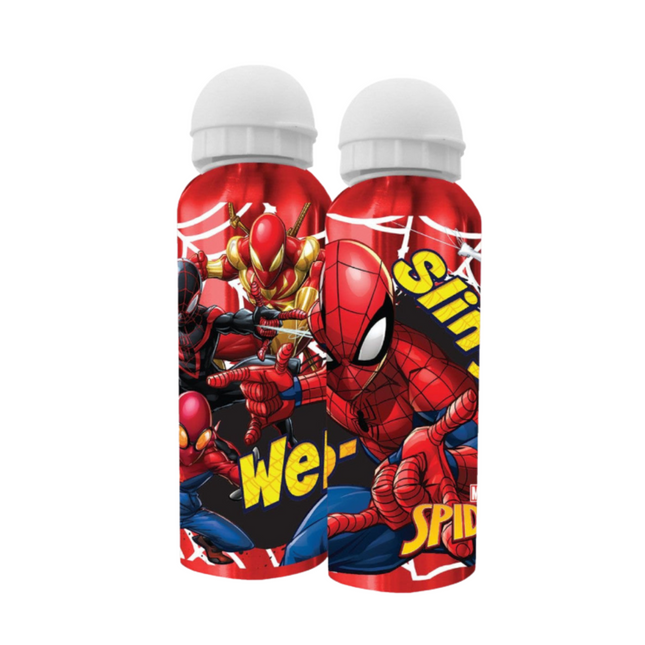 Pókember Slinger mintás alumínium kulacs ivókupakkal, 500 ml űrtartalommal.