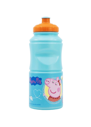 Peppa malac Kindness Hold mintás műanyag sportkulacs, 380 ml űrtartalommal.