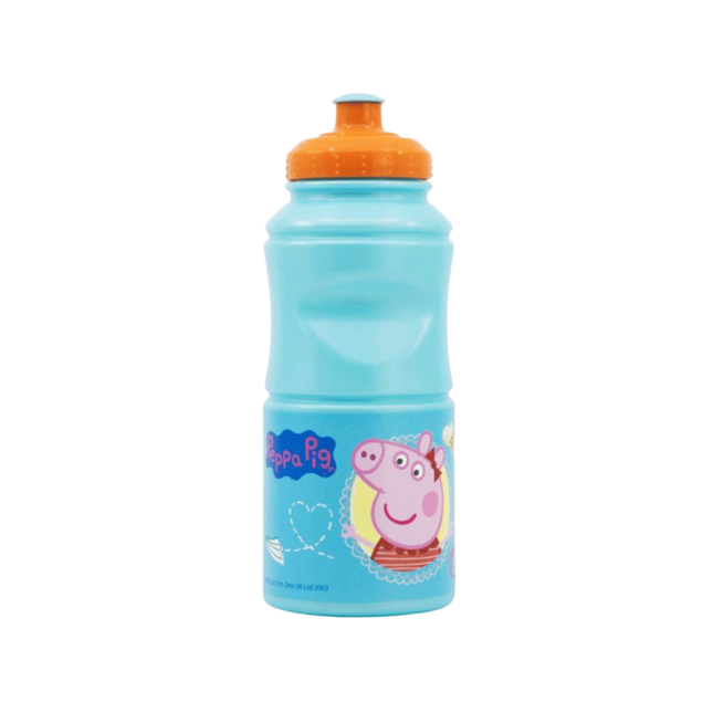 Peppa malac Kindness Hold mintás műanyag sportkulacs, 380 ml űrtartalommal.