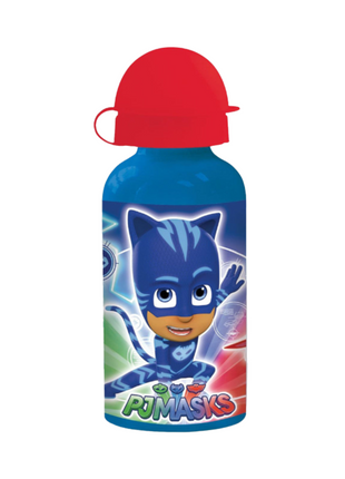 Pizsihősök Super mintás alumínium kulacs ivókupakkal, 400 ml űrtartalommal.
