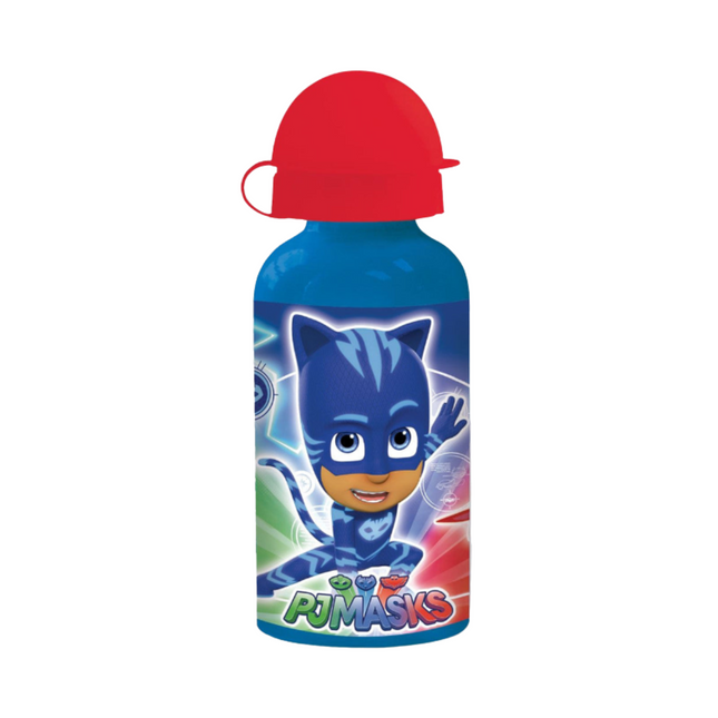 Pizsihősök Super mintás alumínium kulacs ivókupakkal, 400 ml űrtartalommal.