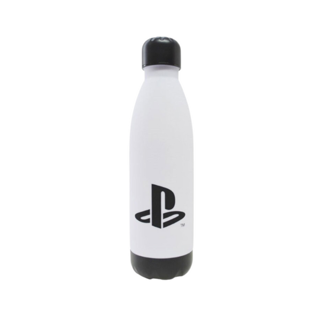 PlayStation Game White mintás műanyag kulacs csavaros kupakkal, 650 ml űrtartalommal.