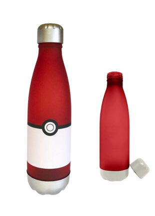 Pokémon Pokeball mintás műanyag kulacs csavaros kupakkal, 650 ml űrtartalommal.