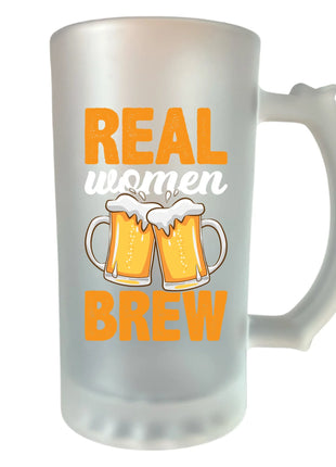 Real Women Brew feliratú söröskorsó nőknek – egyedi ajándék az Egyedicuccoktól