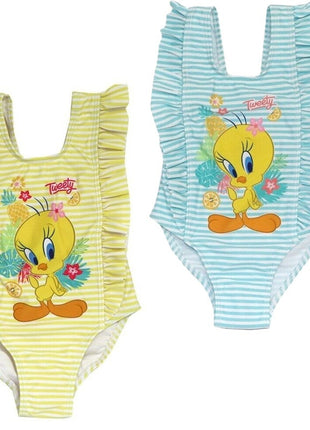Bolondos dallamok Tweety baba fürdőruha, úszó 12-36 hó