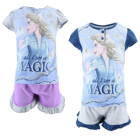 Disney Jégvarázs gyerek rövid pizsama 3 - 8 év / 98 - 128 cm