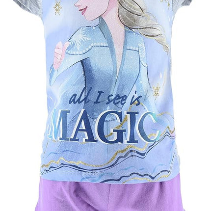 Disney Jégvarázs gyerek rövid pizsama 3 - 8 év / 98 - 128 cm