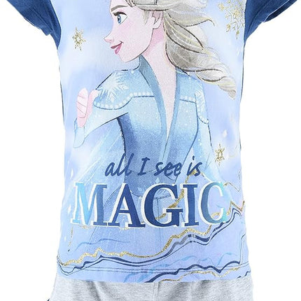 Disney Jégvarázs gyerek rövid pizsama 3 - 8 év / 98 - 128 cm