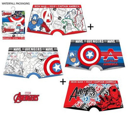 Bosszúállók Troop gyerek boxeralsó 2 darab/csomag 2 - 8 év / 92 - 128 cm