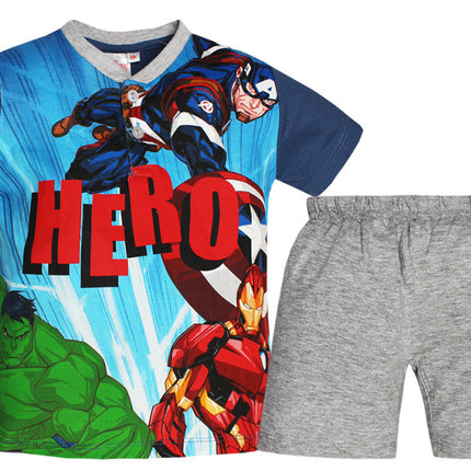 Bosszúállók Hero gyerek rövid pizsama 3 - 8 év / 98 - 128 cm