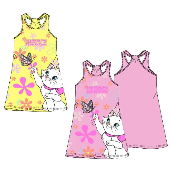 Disney Marie cica Butterfly gyerek nyári ruha 3 - 6 év / 98 - 116 cm