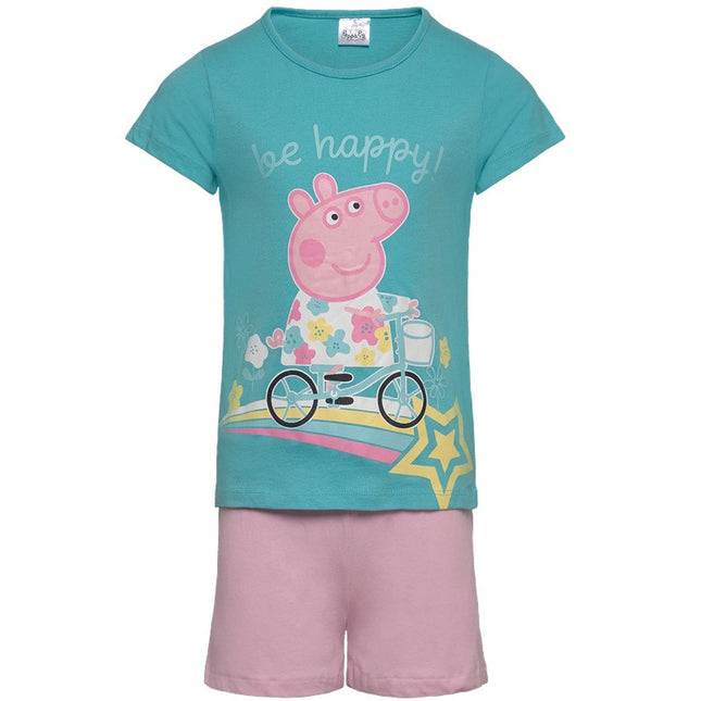 Peppa malac Bike gyerek rövid pizsama 3 - 6 év / 98 - 116 cm