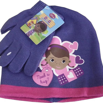 Disney Dr Plüssi Hug gyerek sapka + kesztyű szett 52-54 cm