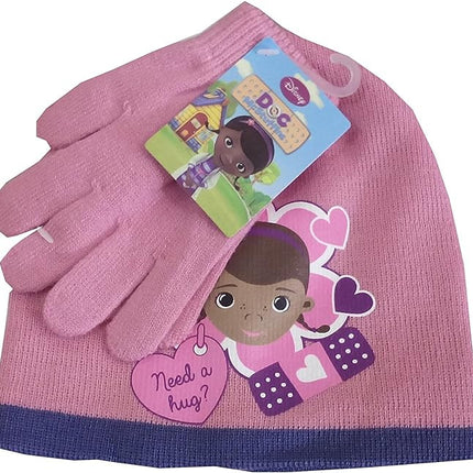 Disney Dr Plüssi Hug gyerek sapka + kesztyű szett 52-54 cm