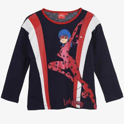 Katicabogár és Fekete macska kalandjai gyerek hosszú póló, felső 4 - 8 év / 104 - 128 cm