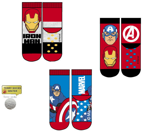 Bosszúállók gyerek vastag csúszásgátlós zokni 23-34