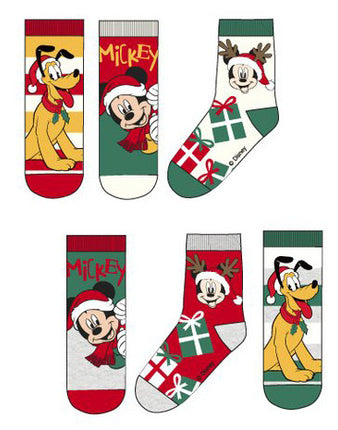 Disney Mickey & Pluto Karácsonyi gyerek zokni 23-34