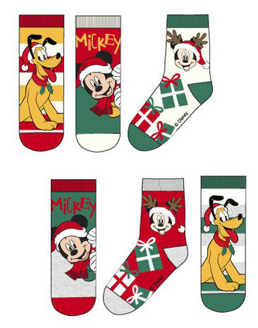 Disney Mickey & Pluto Karácsonyi gyerek zokni 23-34