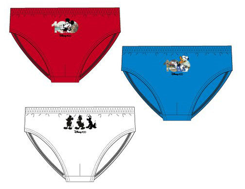 Disney 100 gyerek fehérnemű, alsó 3 darab/csomag 2 - 8 év / 92 - 128 cm