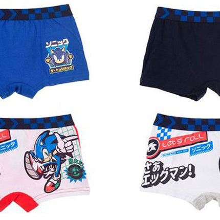 Sonic a sündisznó gyerek boxeralsó 2 darab/csomag 3 - 8 év / 98 - 128 cm