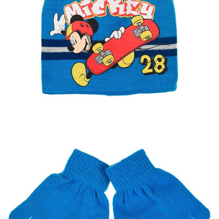 Disney Mickey Skate gyerek sapka + kesztyű szett 52-54 cm