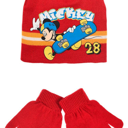 Disney Mickey Skate gyerek sapka + kesztyű szett 52-54 cm