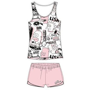 A Simpson család Pink női rövid pizsama S-XL