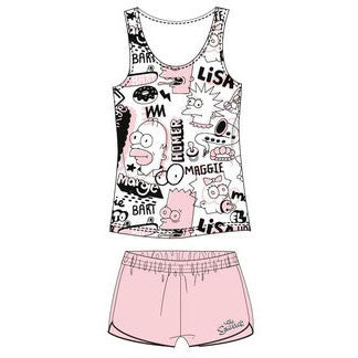A Simpson család Pink női rövid pizsama S-XL