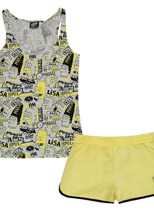 A Simpson család Yellow női rövid pizsama S-XL