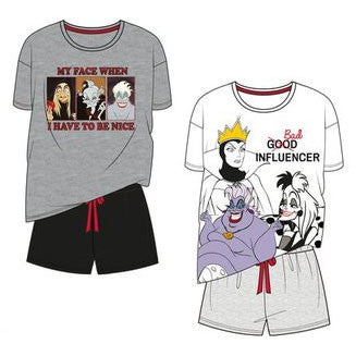 Disney Gonoszok női rövid pizsama S-XL