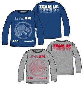 Jurassic World Level Up gyerek hosszú póló, felső 3 - 8 év / 98 - 128 cm