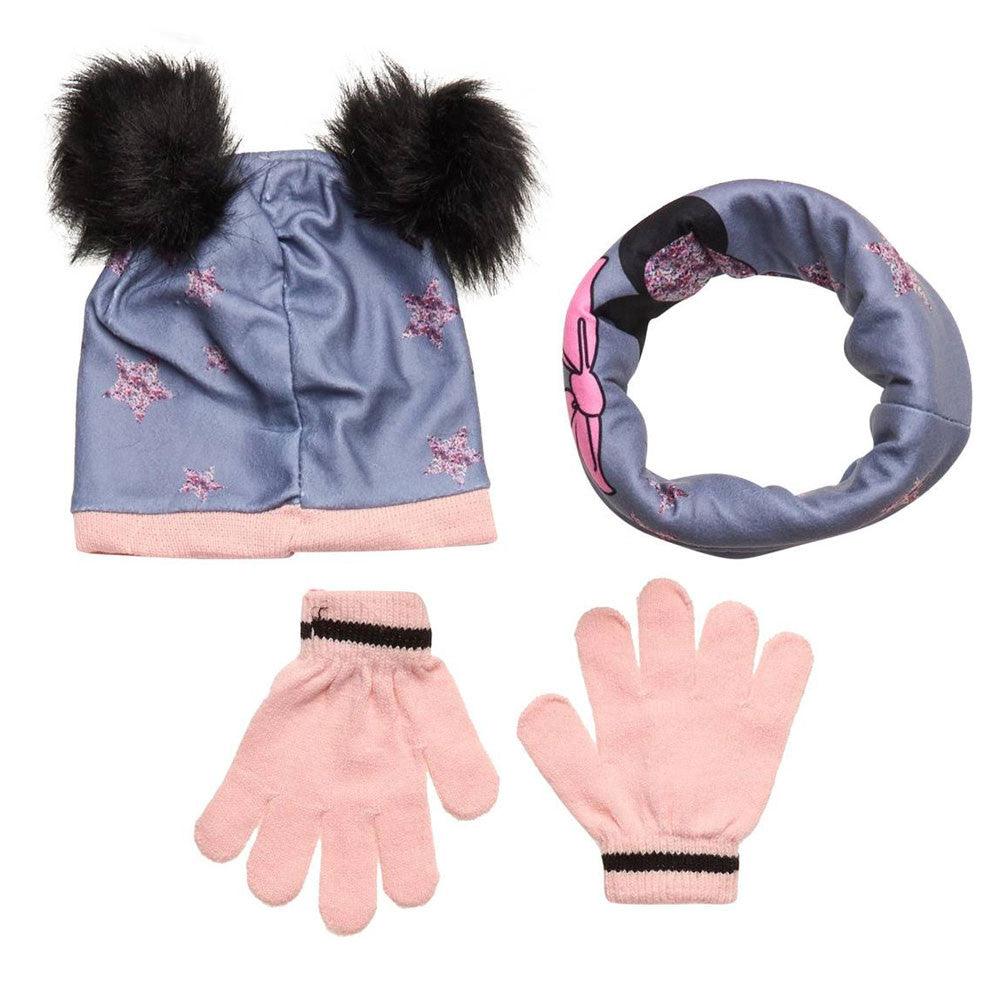 Disney Minnie gyerek sapka + snood + kesztyű szett