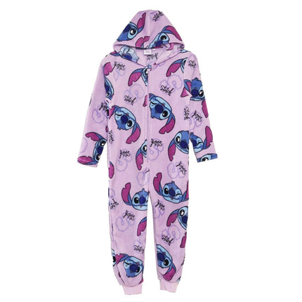 Disney Lilo és Stitch, A csillagkutya Purple gyerek hosszú pizsama, overál 6 - 12 év / 116 - 152 cm