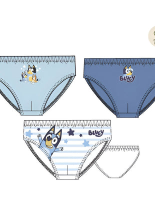 Bluey Star gyerek fehérnemű, alsó 3 darab/csomag 3 - 6 év / 98 - 116 cm