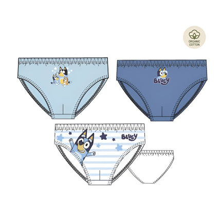 Bluey Star gyerek fehérnemű, alsó 3 darab/csomag 3 - 6 év / 98 - 116 cm