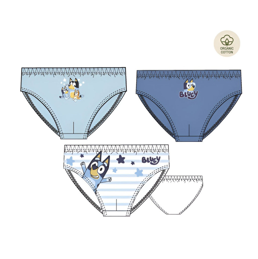 Bluey Star gyerek fehérnemű, alsó 3 darab/csomag 3 - 6 év / 98 - 116 cm