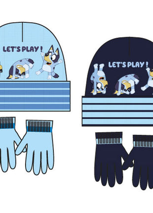 Bluey Let's Play gyerek sapka + kesztyű szett 52-54 cm