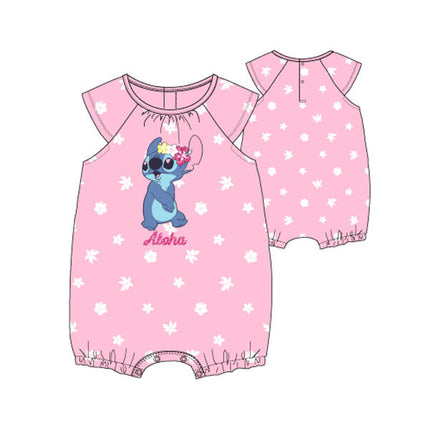 Disney Lilo és Stitch, A csillagkutya Mini Aloha Pink baba napozó 6-24 hó