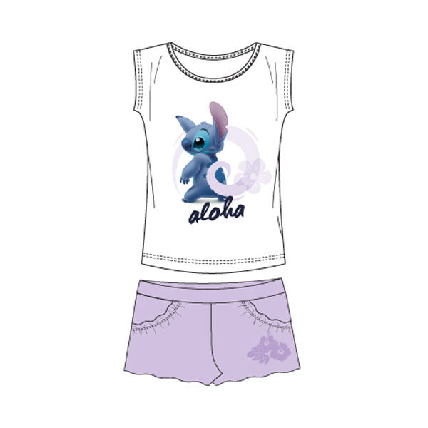 Disney Lilo és Stitch, A csillagkutya White Aloha 2 részes szett 10 - 16 év / 140 - 176 cm