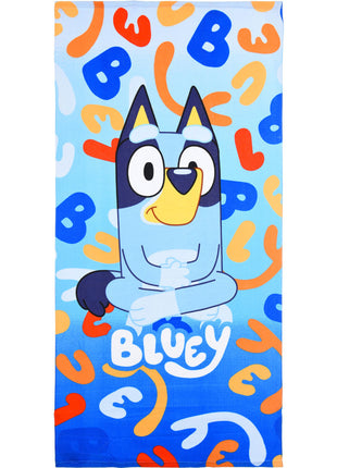 Bluey Letters fürdőlepedő, strand törölköző 70x140cm (Fast Dry)