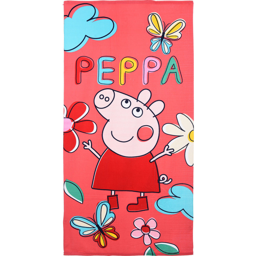Peppa malac Butterfly fürdőlepedő, strand törölköző 70x140cm (Fast Dry)